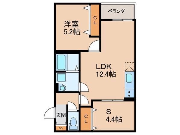 仮）羽曳野市島泉ＡＰ　Ｂ棟の物件間取画像